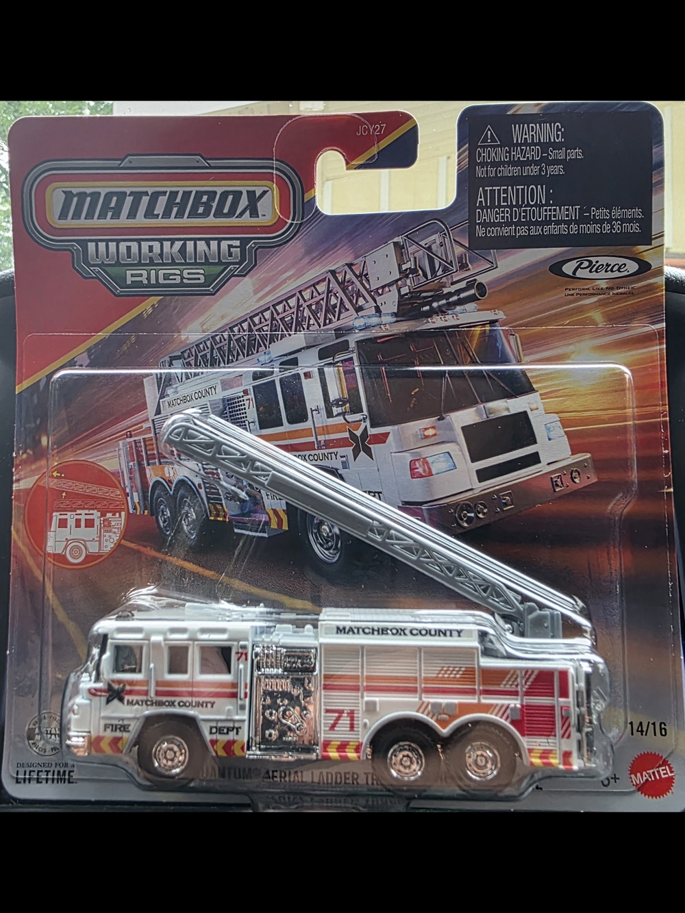 Matchbox Working Rigs Ladder Truck.
